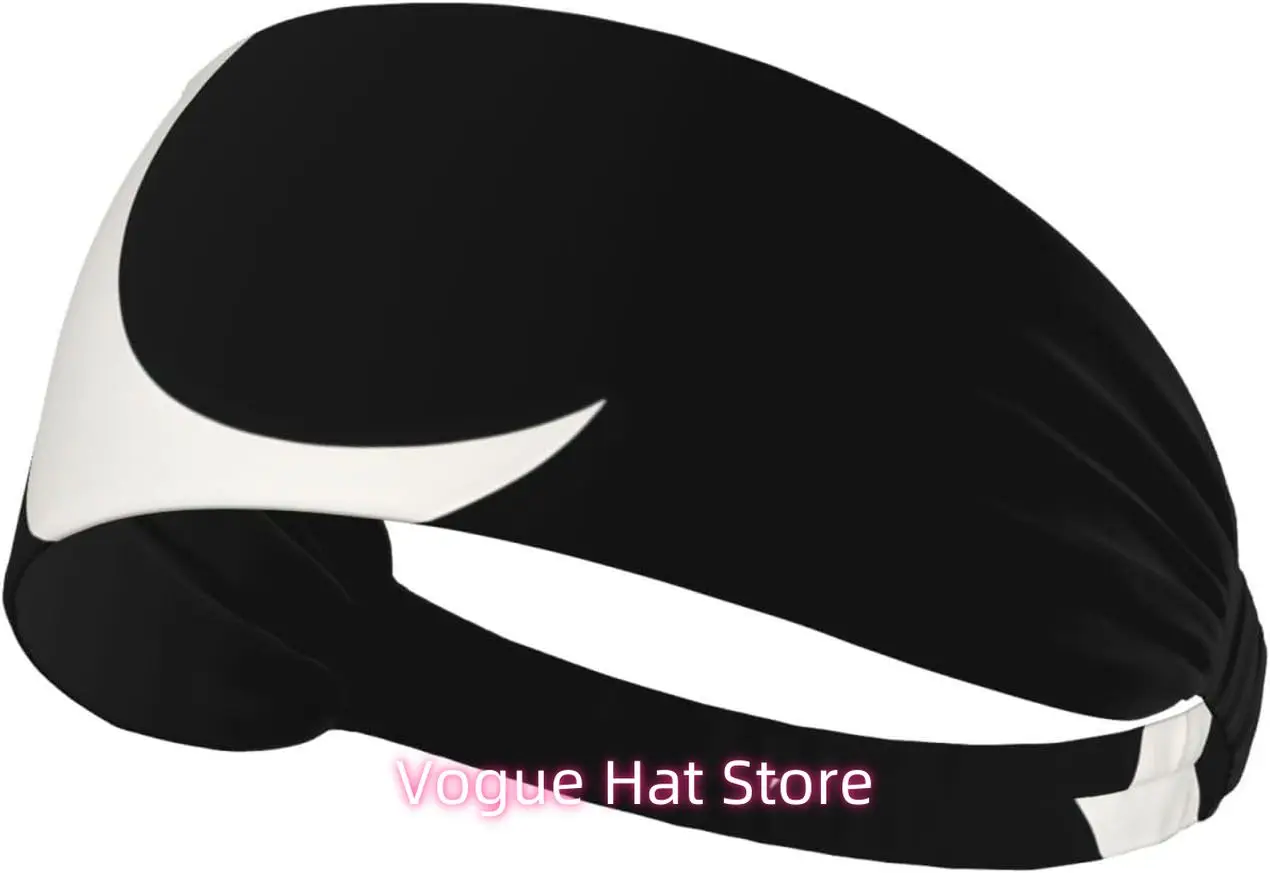 

Эластичная повязка на голову для тренировок — мягкая и дышащая повязка на голову для бега, езды на велосипеде, йоги и других серебряных принтов в форме полумесяца