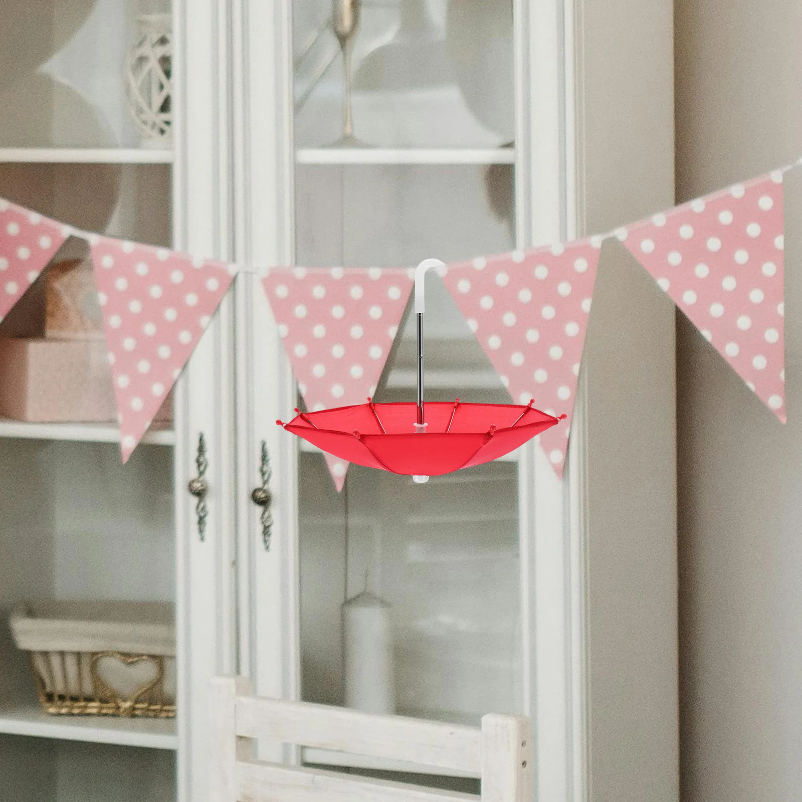 

5Pcs Mini Umbrella Decorations Tiny Colorful Small Sunny Rainy Parasols for Mini House Accessories Photo Props Crafts