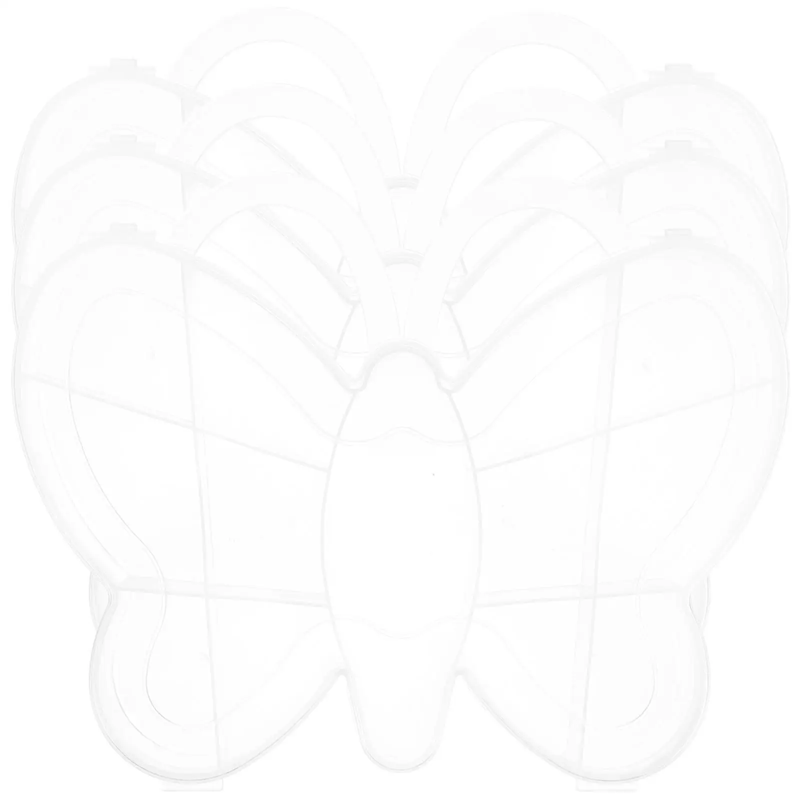 

3 Pcs Butterfly Shaped Beads Storage Box Craft ganizer Transparent Plastic Containers for Tiny Accessories Jewelry