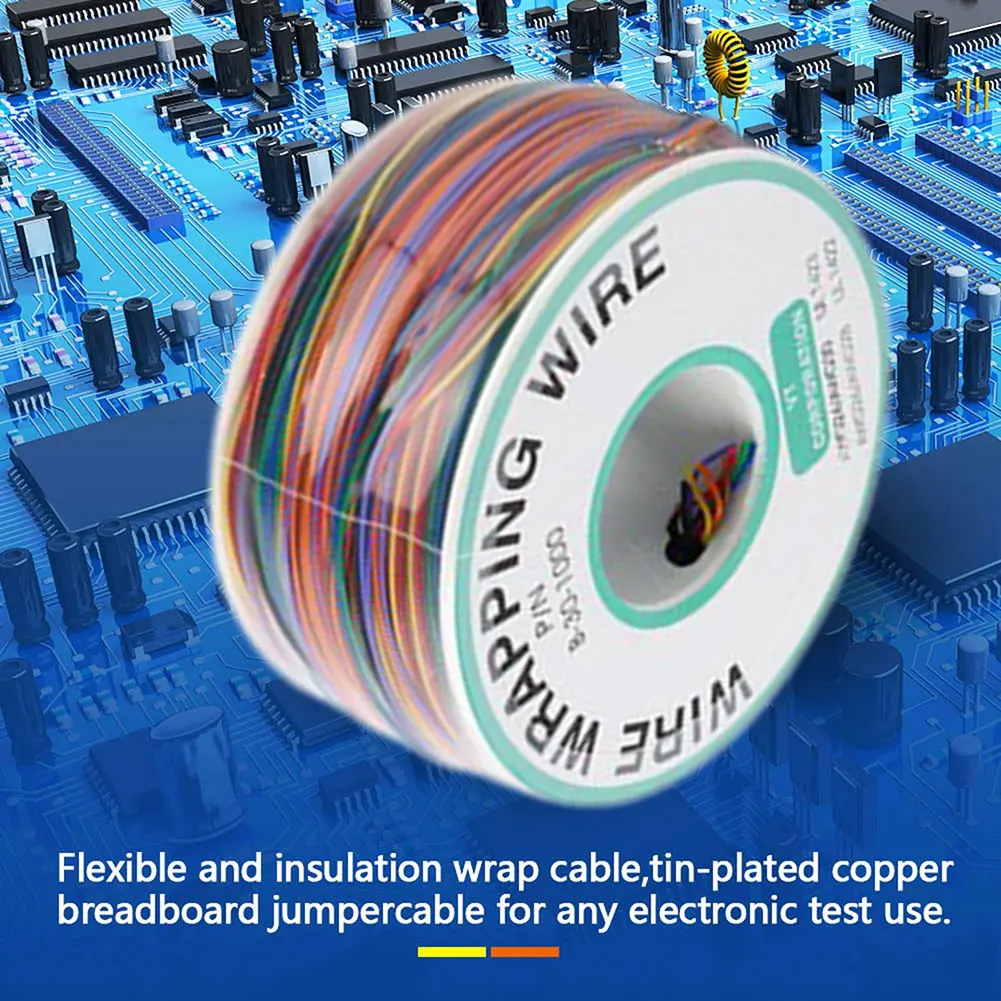 250m Wrapping Wire Copper Insulation Test Wrapping Cable For LCD Displays