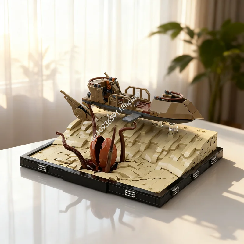 

1505pcs MOC Desert Skiff Diorama Star Battle Model Building Blocks Christmas Gifts Construction Assemble DIY Creative Toy Brick