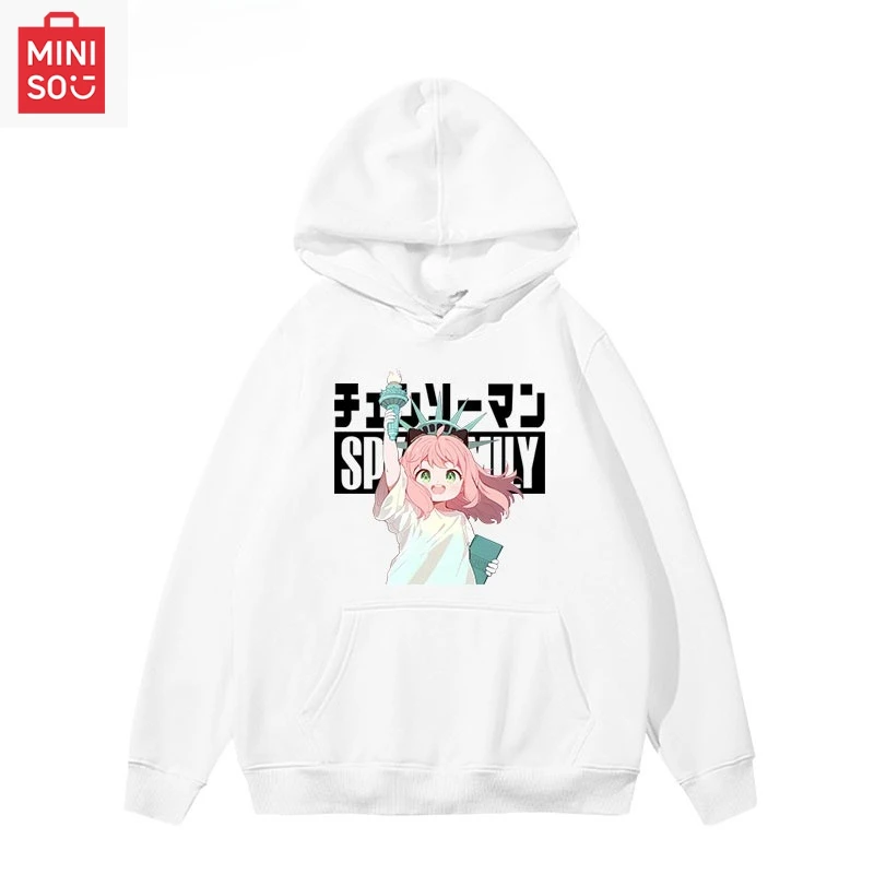 

MINISO joint name SPY x FAMILY Anya Forger printed hoodie hoodie loose cartoon versatile casual cute girl