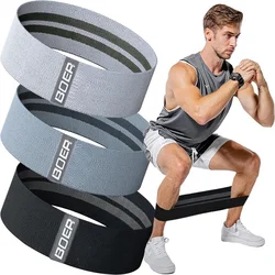 Conjunto De Bandas De Resistência De Borracha Elástica, Banda De Resistência De Yoga, Expansor Do Círculo Do Quadril, Ginásio De Fitness, Booty Band, Treino Em Casa, 3Pcs