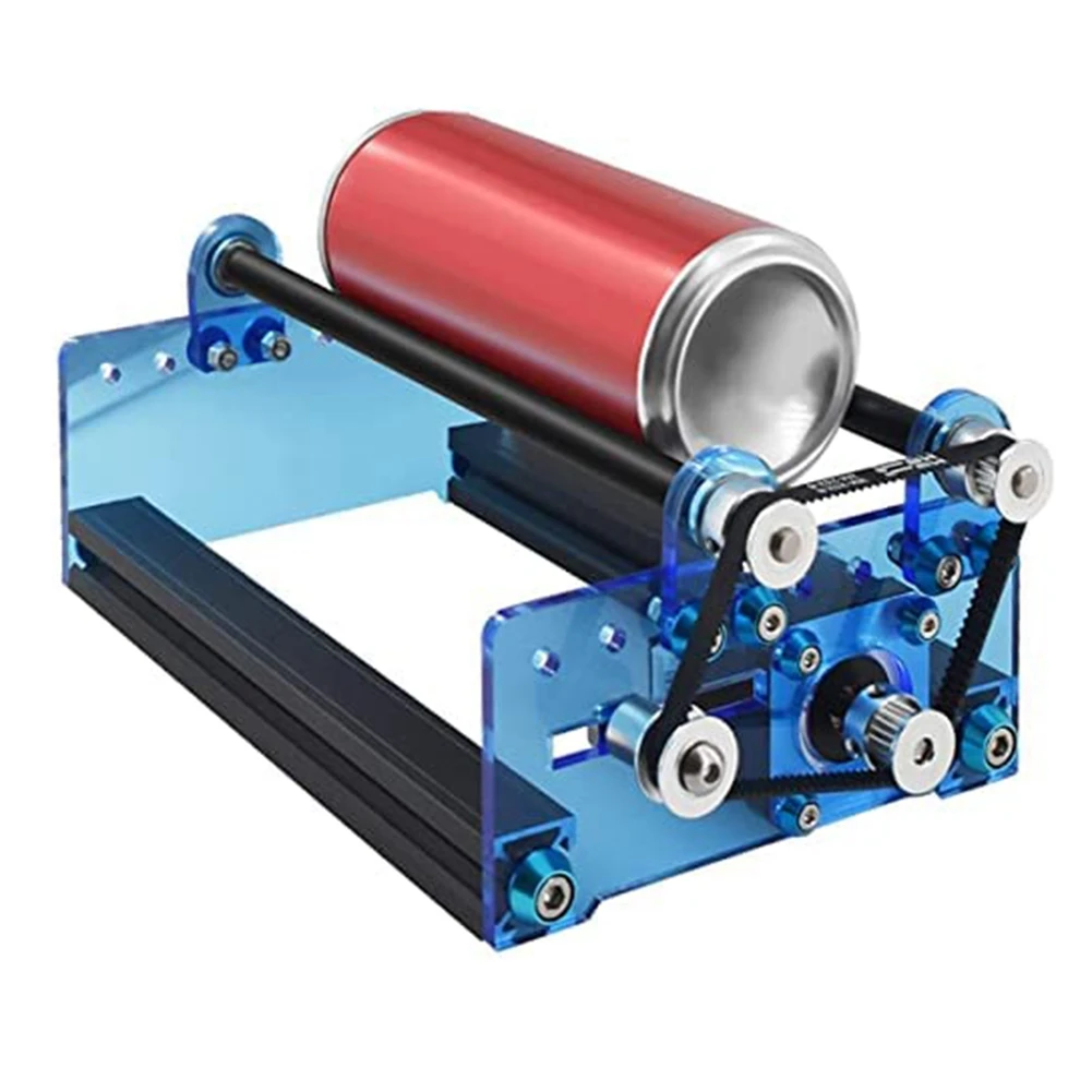 Laser-Rotary Roller, Engraver Y-Axis Rotary Roller Engraving Module for Engraving Cylindrical Objects Cans