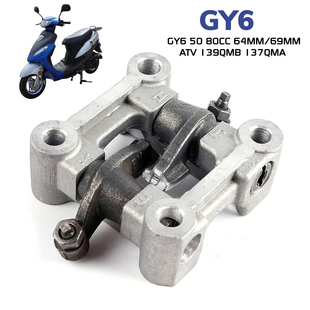 GY6 50 80cc 64mm 69mm Zespół ramienia Uchwyt wałka rozrządu Skuter Motorower ATV 139QMB 137QMACam Uchwyt wspornika Rocker