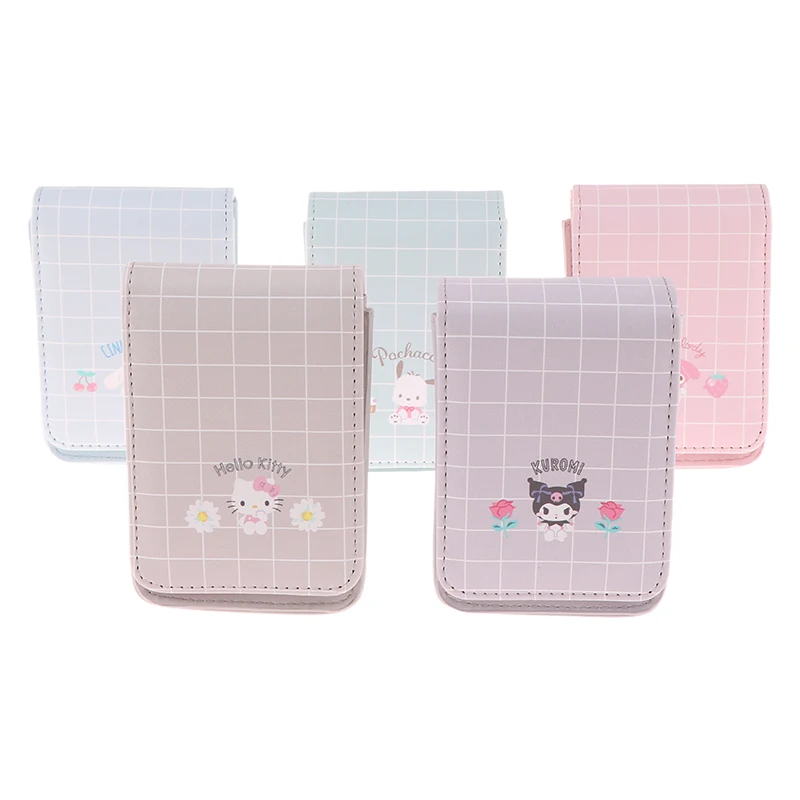 Sanrio Kawaii Cartoon Girl Lipstick Storage Box With Mirror Portable Anime Peripheral Festival Gift