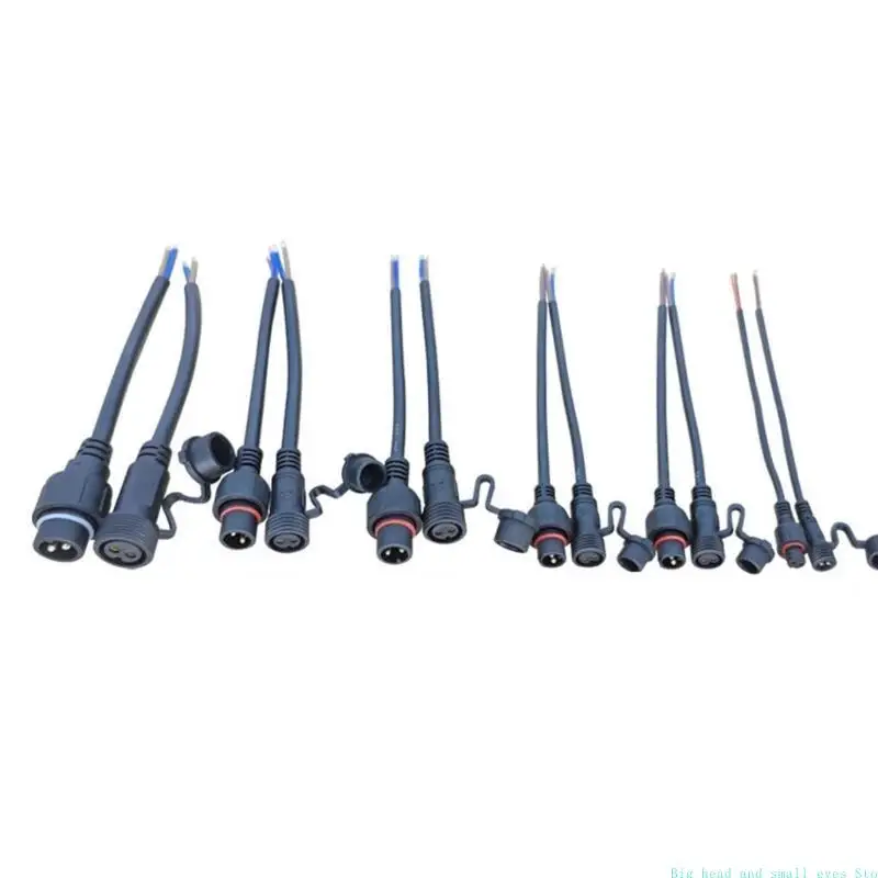 

1 комплект, 2/3/4/5/6/7/8-контактная промышленная розетка «папа» и «мама», круглый разъем питания, водонепроницаемая розетка с пылезащитной крышкой