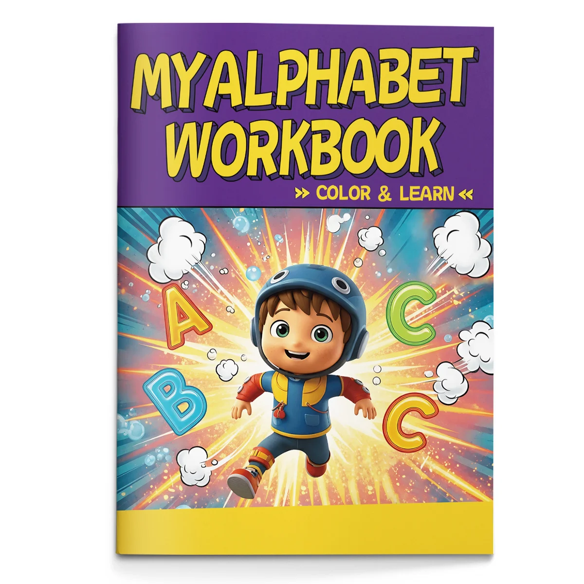 Alphabet workbook - combining phonetics with games, cut and paste activities