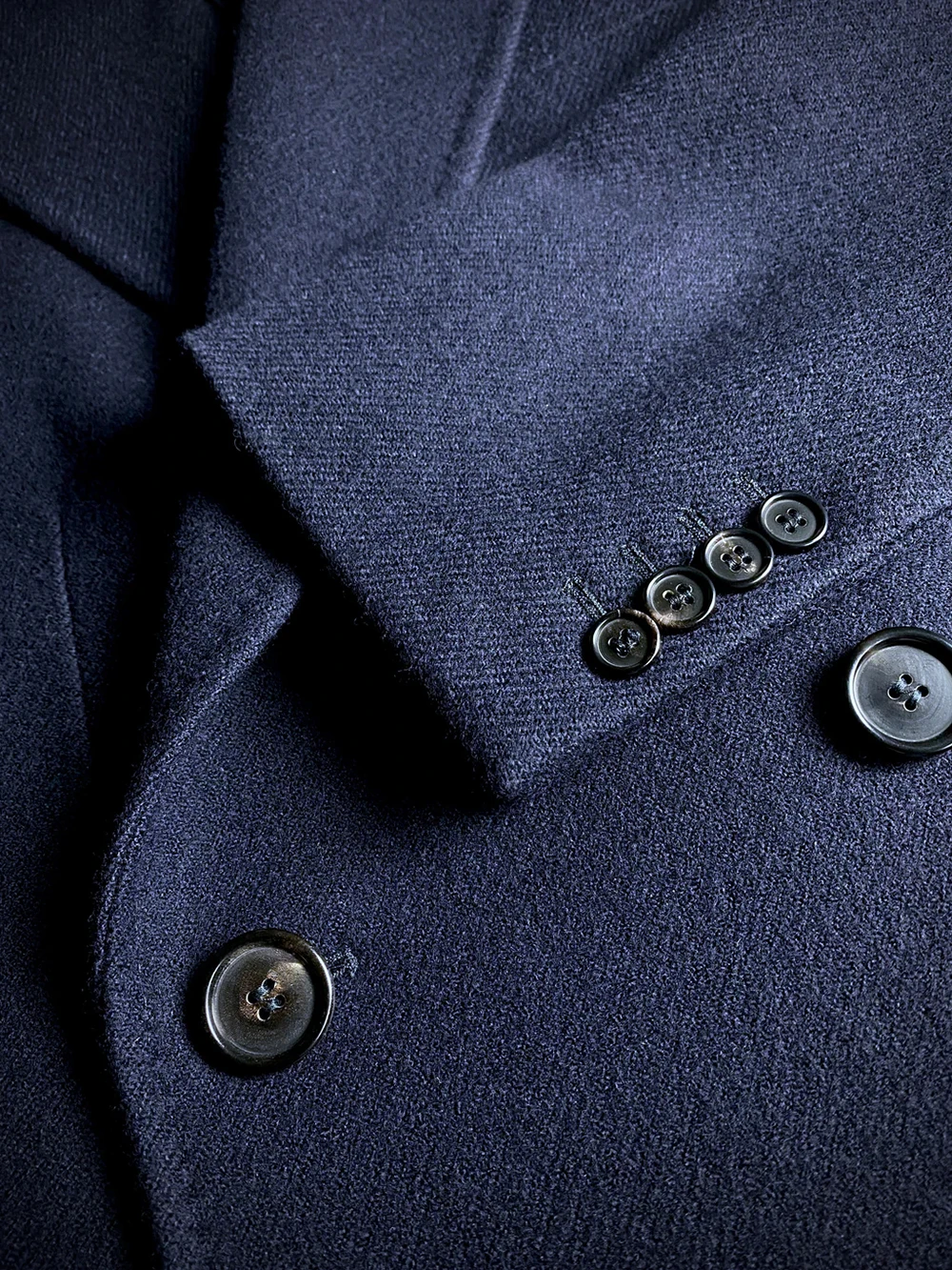 Heavy Blue Men Wedding Suits Greatcoat Wool Thiceaked Lapel Outfit One Piece Long Overcoat High Quality Jacket Custom Made