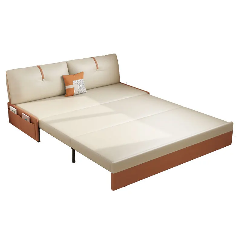 

Armless sofa bed Small apartment Living room Bedroom Apartment study Multifunctional double foldable sofa bed dual-purpose