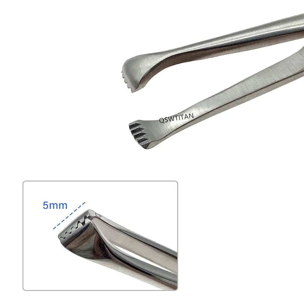 Tissue forceps Mouse tooth Alice forcep 12.5cm /15.5cm Basic plastic surgical instrument orthopedic clamp