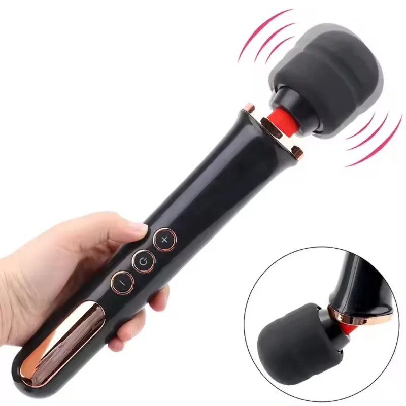 Wireless Wand Massager Handheld Electric Massage Stick With 10 Vibration Patterns 5 Vibration Speeds Waterproof USB Rechargeable