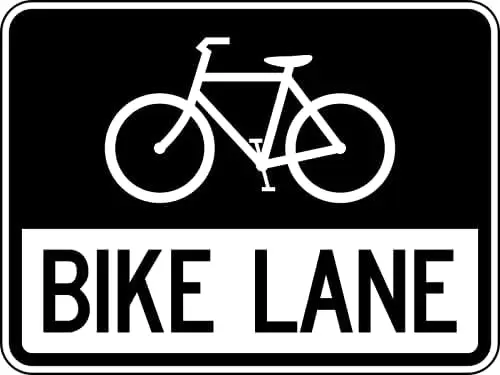 Vintage Metal Sign Guadalupe Ross Tin Bike Lane Cycling Bicycle Route Road Wall Decor ES  Poster