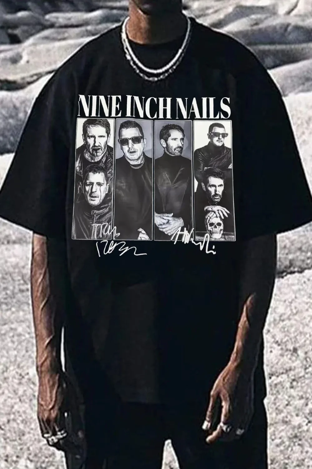 Hot Fashion 2026 Nine Inch Nails Printed Cotton T-shirt Men's Summer Casual Top Short Sleeve Classic Male Women Tee Unisex