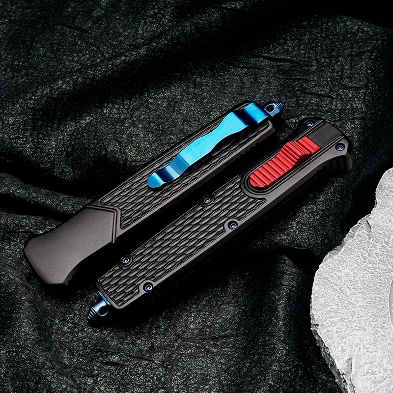 

BM838 Нож OTF Технические карманные ножи Тактические лезвия D2 BM Открытый Кемпинг Самооборона Ручка из алюминиевого сплава с ЧПУ Утилита EDC Инструменты