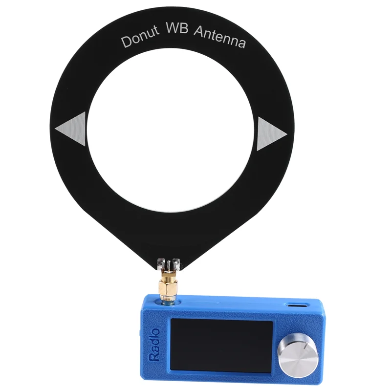 AA87 10Khz-180Mhz SMA Interface Mini Loop Antenna Pocket Size SI4732 Radio, Receiver,Mini Radio LSB USB AM FM Mini Radio Blue