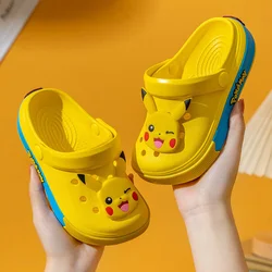 Shoes Snorlax Cartoon Pokemon Jigglypuff Charmander Pikachu Kawaii Anime Cute Summer Home Slippers Beach Sandals Kids Gift