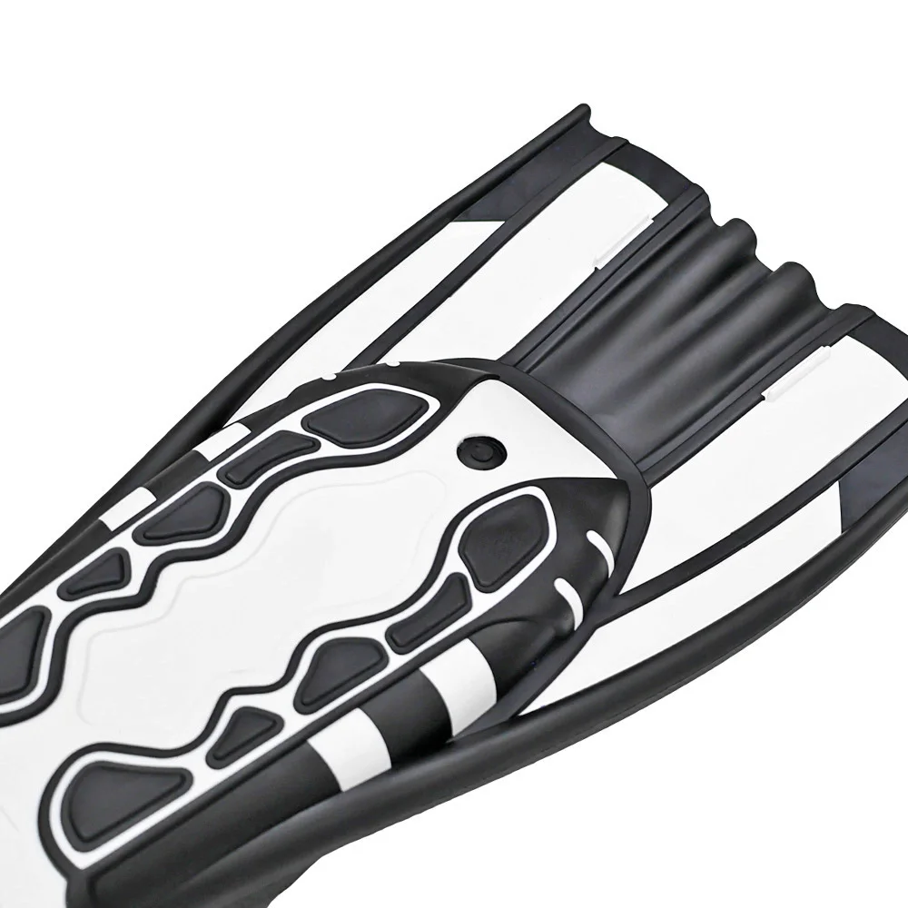 Silikon-Schwimmflossen, volle Fußtasche, schwimmende Schnallen, Schnorcheln, Tauchen, Flossen, Erwachsene, Training, Schoß, Schwimmschuh, Reisegröße – Detail 4