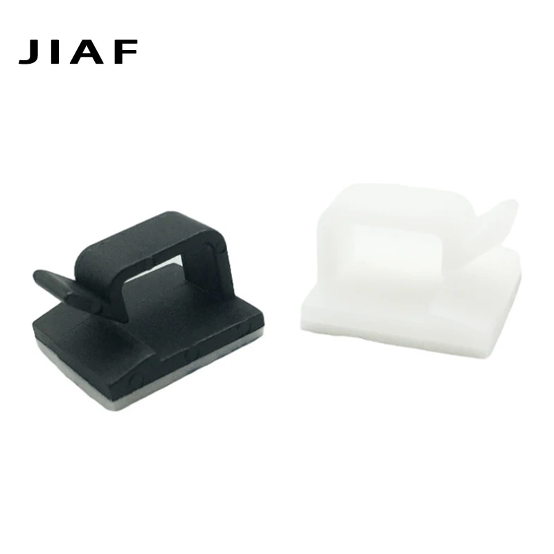 Picture 5: 10/50PCS Sujeta Cable Organizer Clips Self Adhesive Fixations Cord Clearance Wall Mounted Hook Wire Manager Cable Tie Holder