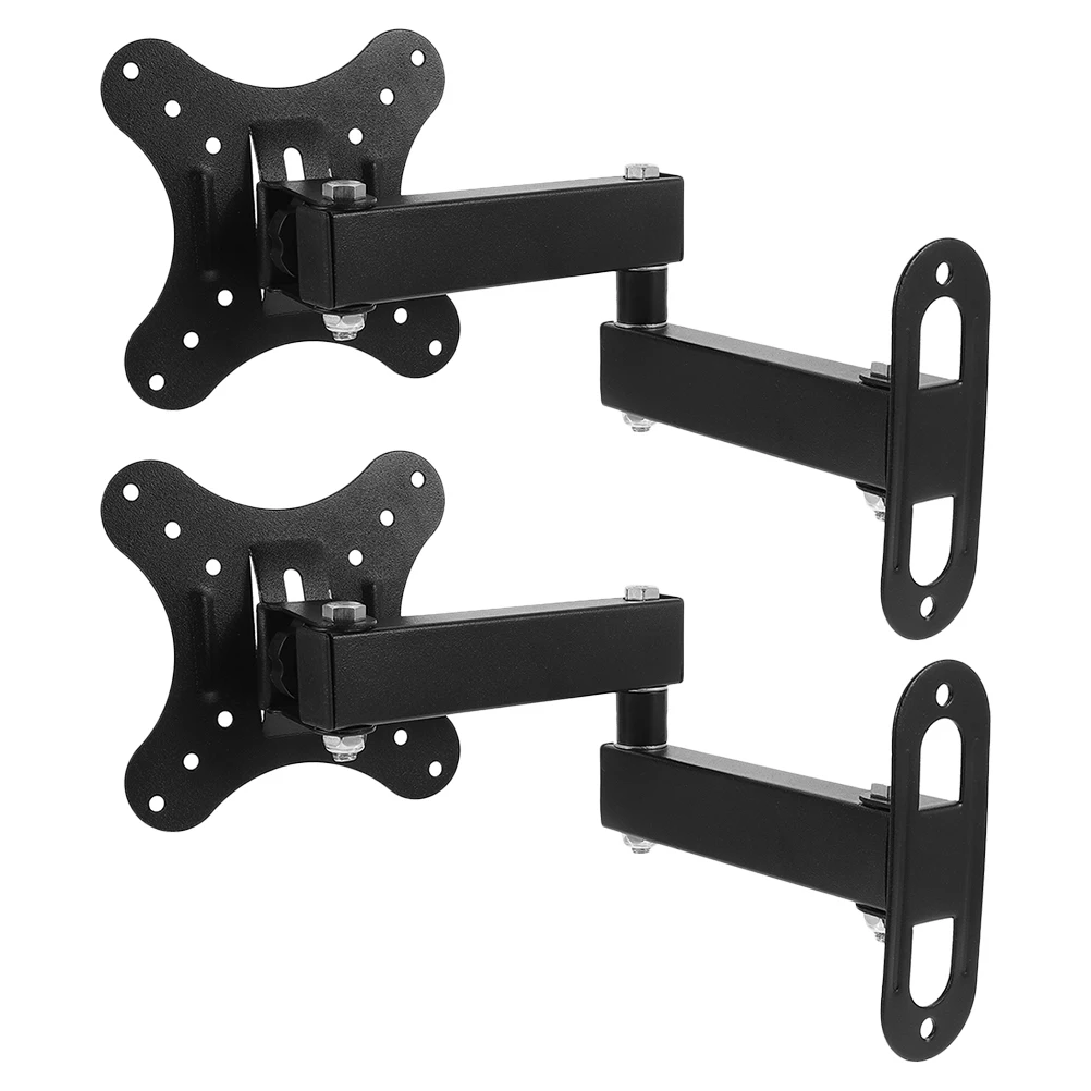 

2 Pcs Monitor Stand 14-24 Inch Screen Bracket Detachable Wall Mounts Space Saving TvBracketForCorners ScreenWallMount