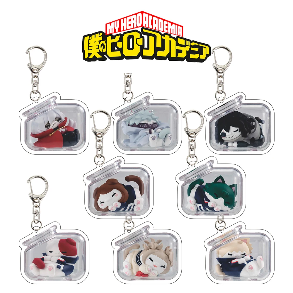 My Hero Academia Good Night Kitties Dabi Shigaraki Aizawa Uraraka Midoriya Todoroki Toga Bakugo Cute Cat Acrylic Keychain
