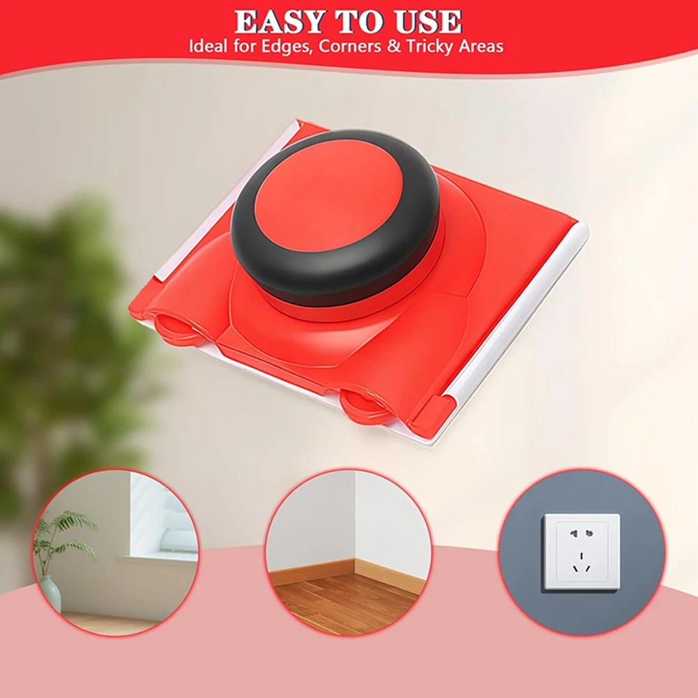 2PCS Paint Pads for Walls and Ceilings Cutting in Tool Nylon Bristles Paint Pad Handhold Paint Edger for Cutting in Tool