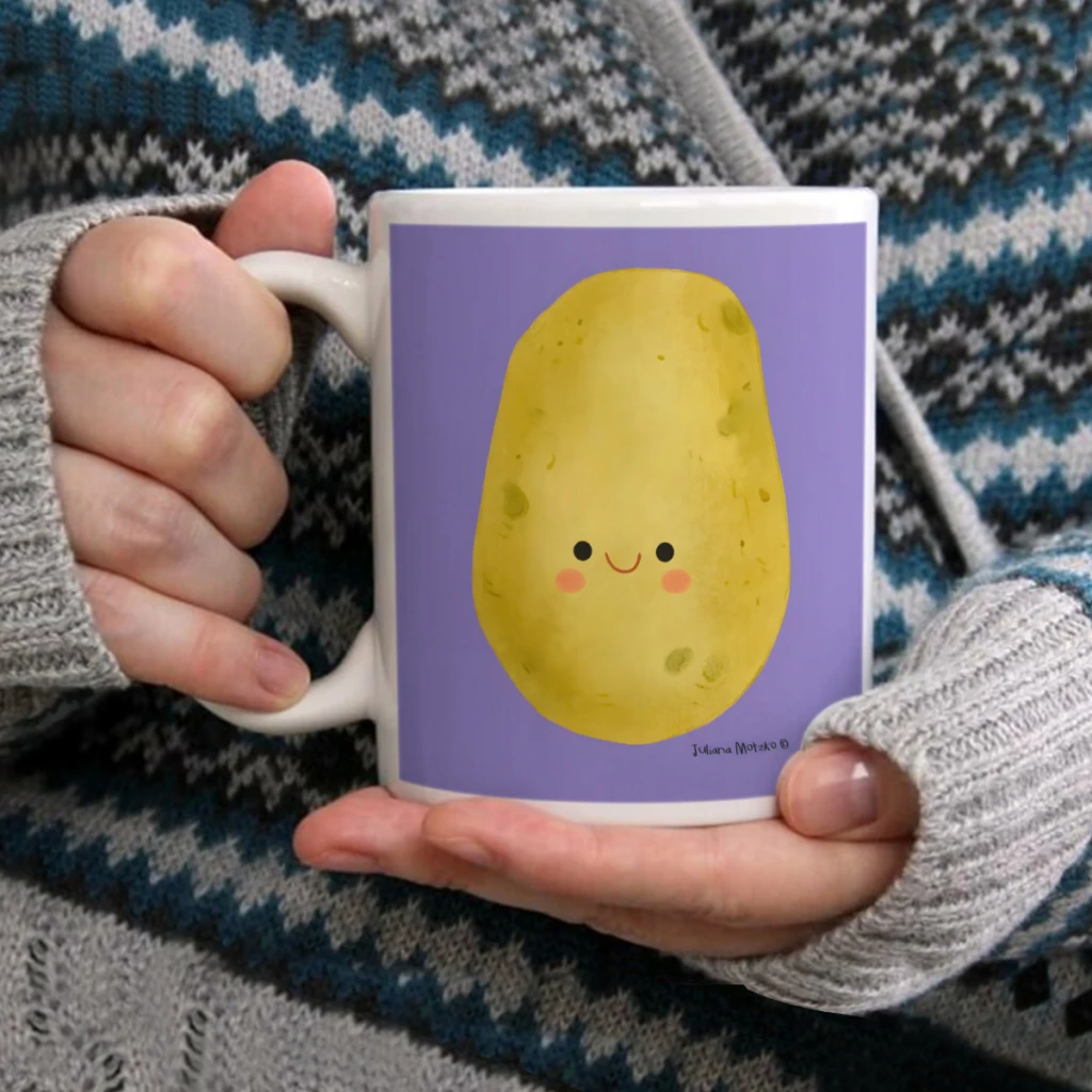 

PotatoCoffee Mug Tea Cup 11oz Coffee Cup Funny Birthday Ceramic Mug Personalized Cup