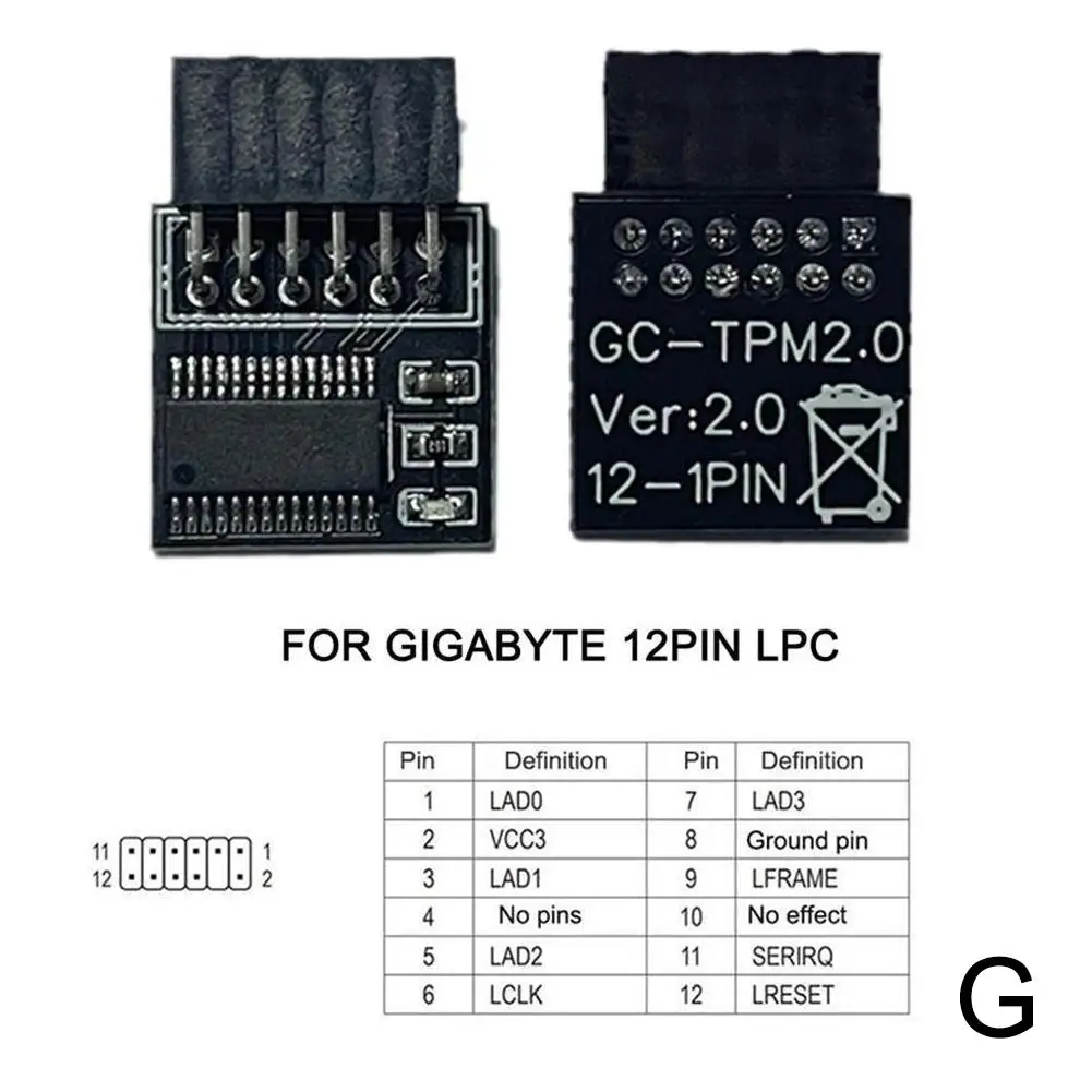 TPM 2.0 Modul Verschlüsselung Sicherheitsmodul Remote-Karte unterstützt 12 14 18 20 Pin für ASUS/MSI/GIGABYTE Multi-Marken-Motherboard – Detail 37