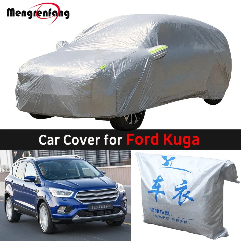 

Наружный автомобильный чехол для Ford Kuga 2008-2021, внедорожник, наружная защита, полный автомобильный чехол, снежный солнцезащитный козырек, пылезащитный