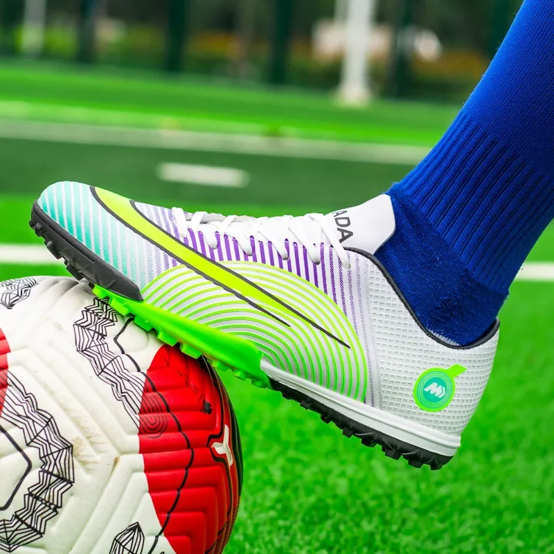 Męskie buty piłkarskie Młodzieżowe korki piłkarskie Turf Niskie buty TF Sport Training Running Sneaker Outdoor/Indoor