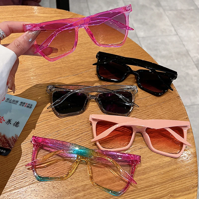 New in Y2K Irregular Cat Eye Sunglasses Women For Men Vintage Sun Glasses Luxury Brand Designer Punk Pink Colorful Rivet Shades