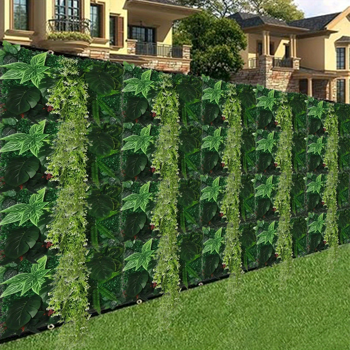 

Artificial Grasses Plants Wall Panel Boxwood Hedge Wall Panels Privacy Hedge Screen Uv Protected Wall Backdrop for