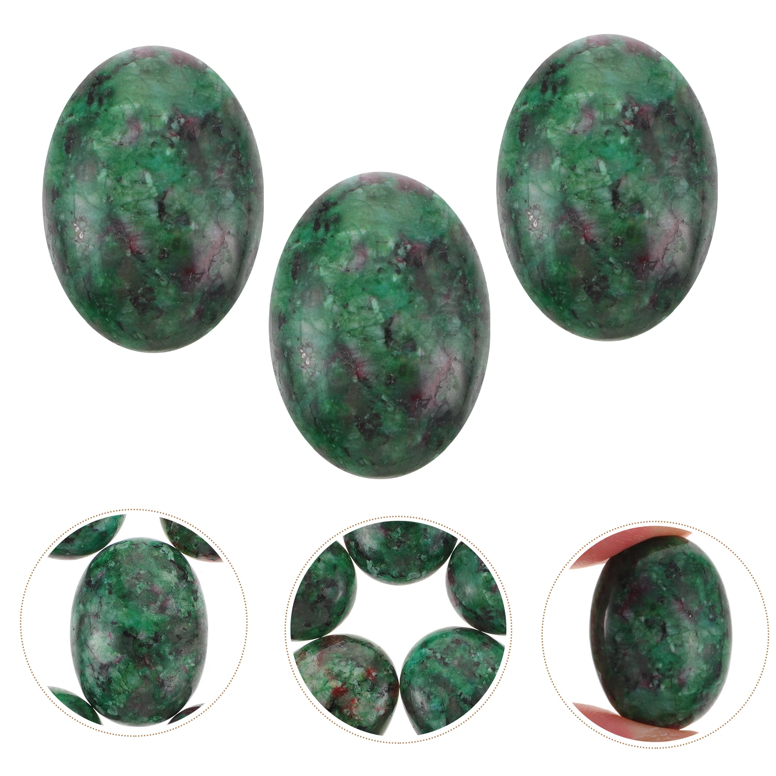 

10pcs Natural Yellow Stone Cabochons for Jewelry Making Small Flat Back Decorative Gemstone Beads Stones
