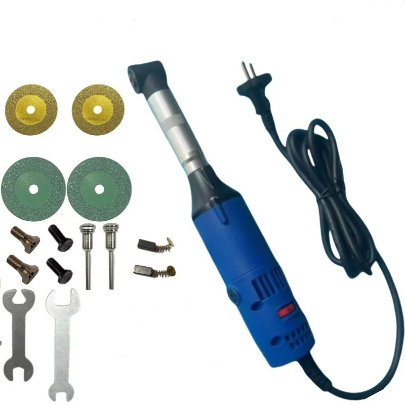 6 سرعات قابلة للتعديل 90 درجة، تستخدم للتنظيف وتجميل التماس، آلة طحن وتلميع متعددة الوظائف