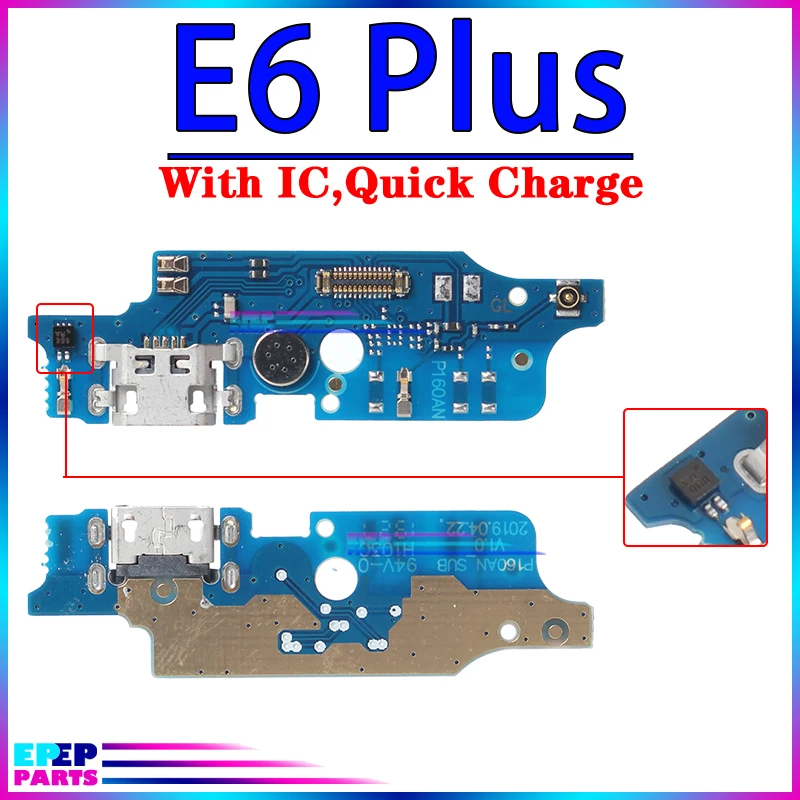 Connecteur de chargeur USB S6 pour Motorola, carte de charge d\'alimentation, ports flexibles, Motorola Moto E5, E6, E6i, E6S, E7, E7i Play Go Plus