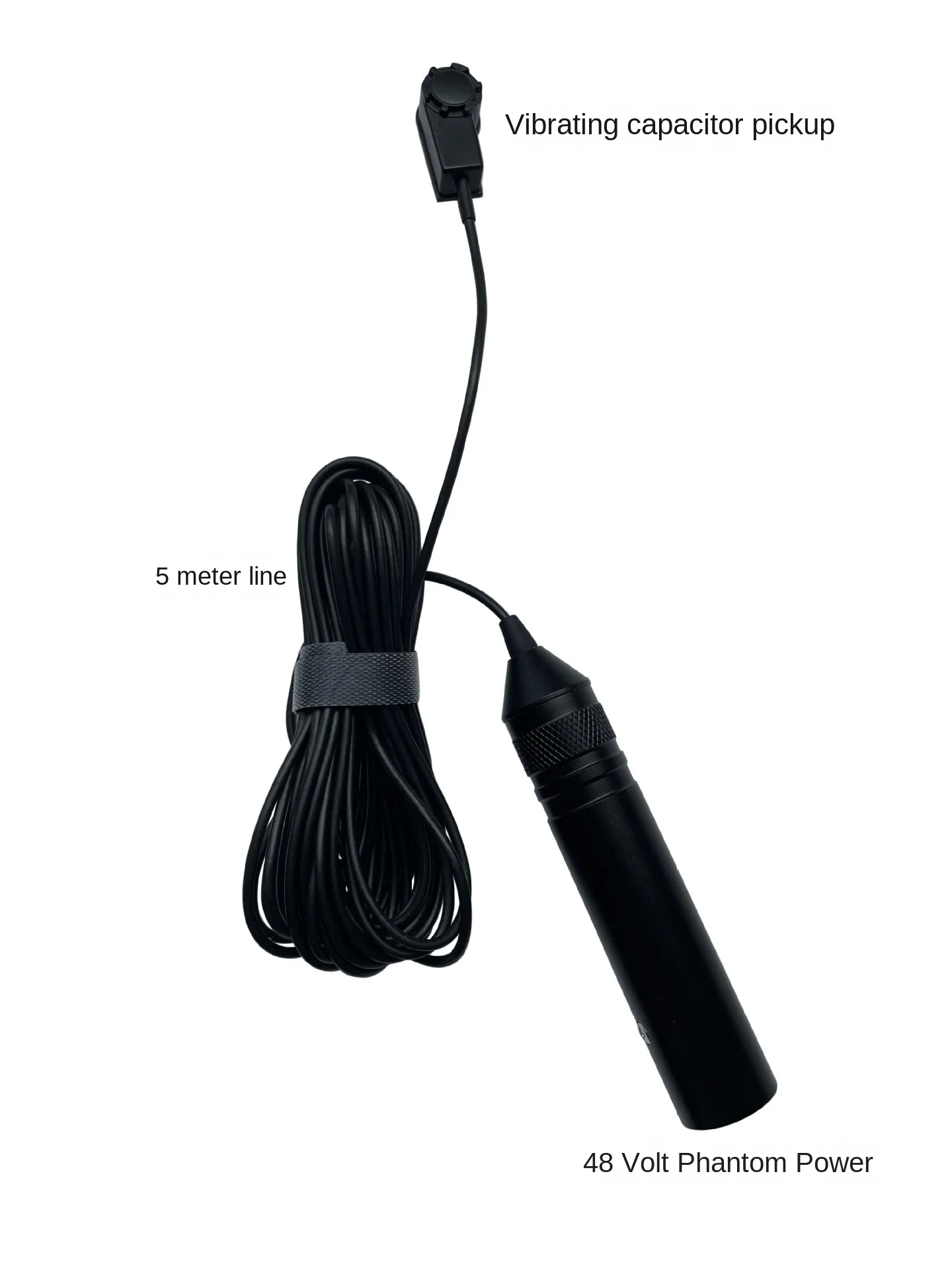 DR-6 Professional Microphone for Guqin Guzheng Violin Erhu String Instruments Metal Capacitor Pickup with 48V Phantom Power