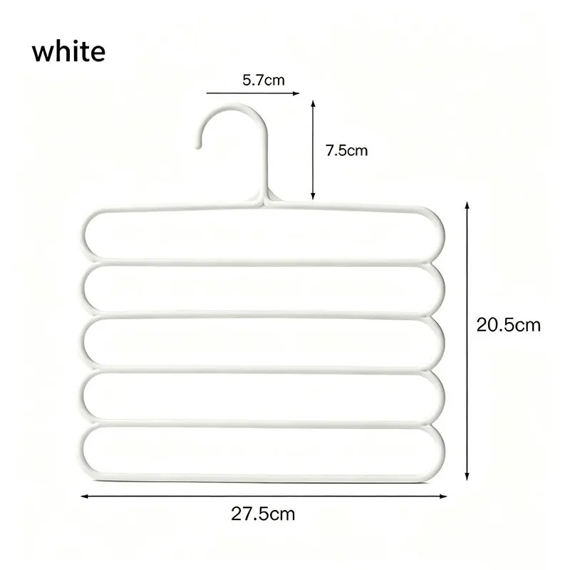 3Pc Trousers Hanger Drying Rack Towel Rack Scarf Rack Sock Drying Hanger Wardrobe Organizer 5-tier Storage And Organization Rack view 6