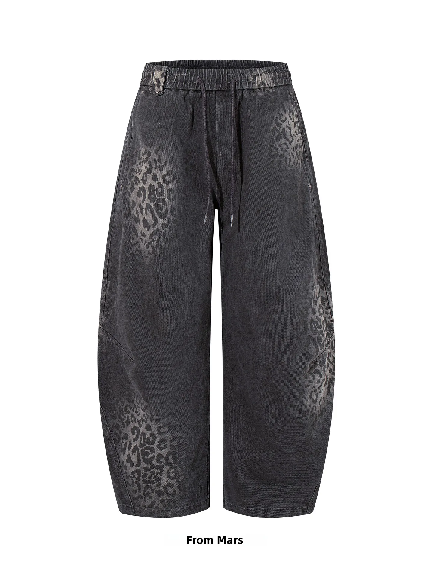 

Свободные повседневные джинсы унисекс с леопардовым принтом от One Step Up Knife: брюки в стиле хип-хоп для всех сезонов