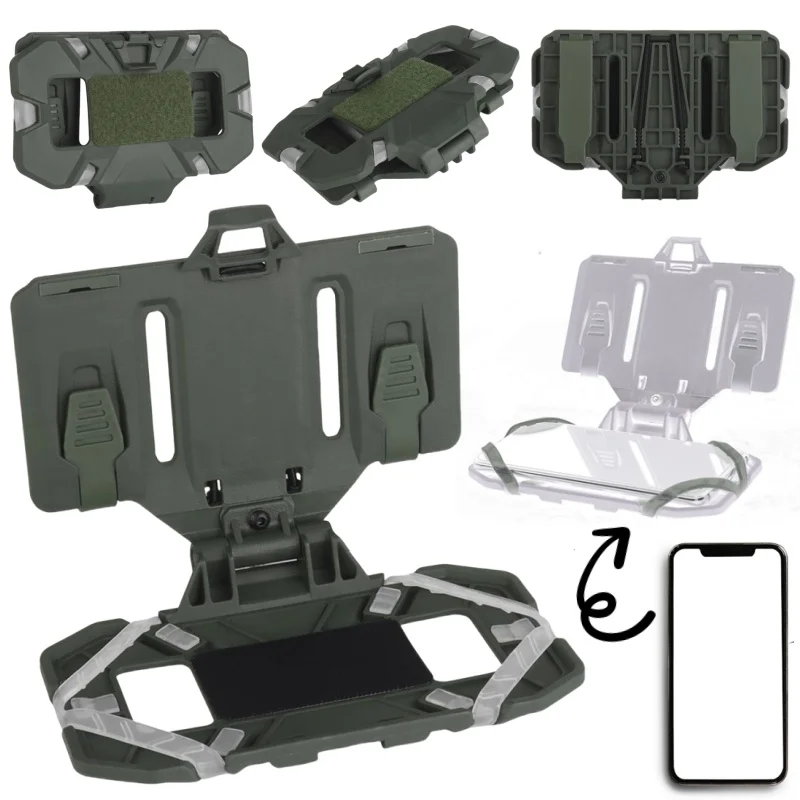 10/1PCS Tactical Chest Mobile Phone Plates Vest Holder Plates Carrier Panel Tactical Vest Molle Folded Iphone Navigation Board