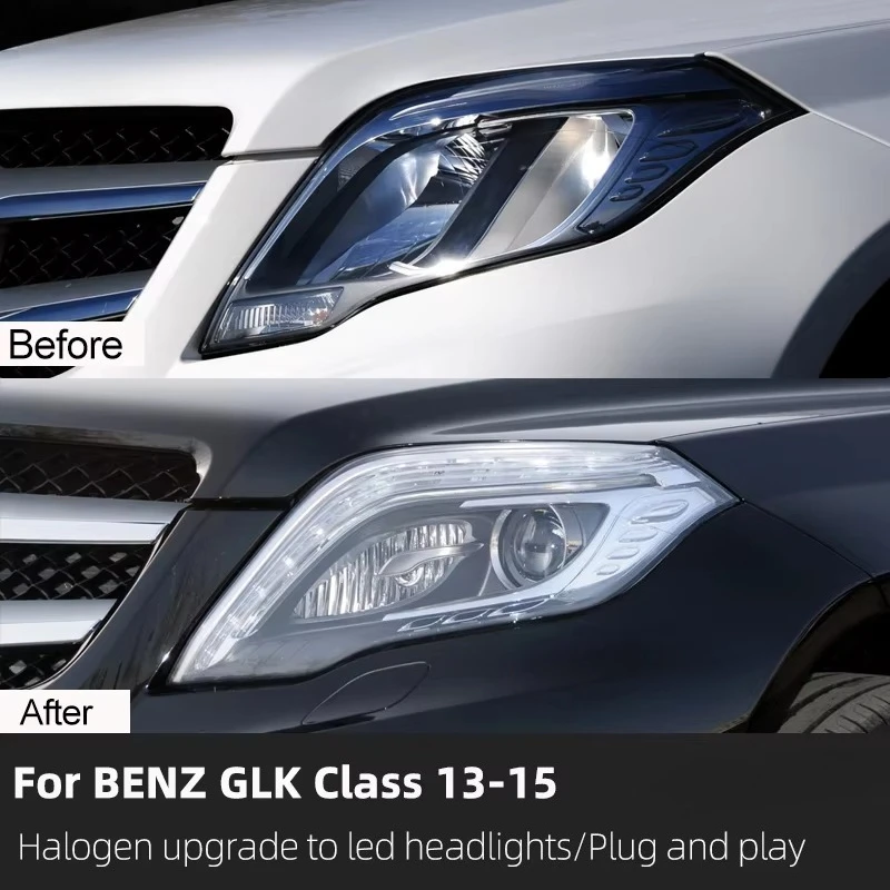 high Quality Car Lights 2013 2014 2015 W205 Head Lamp Upgrade to Led Headlights for GLK 260 300 350