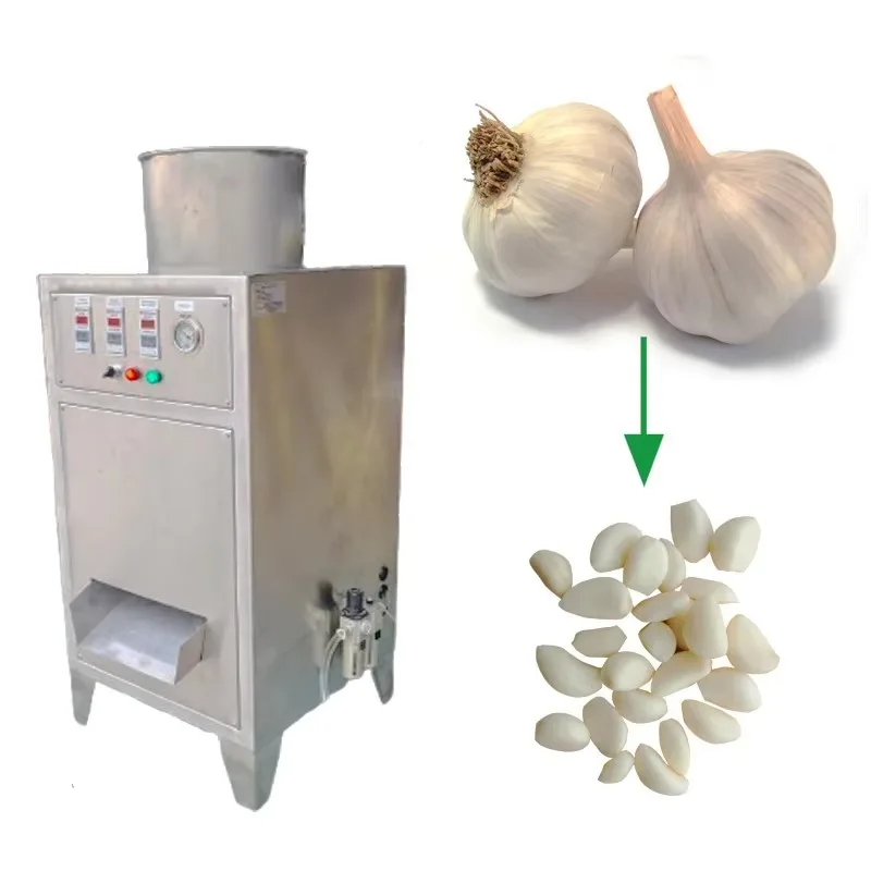 Commercial Pneumatic Garlic Peeling Machine Stainless Steel Automatic Garlic Skin Remover Equipment Customized
