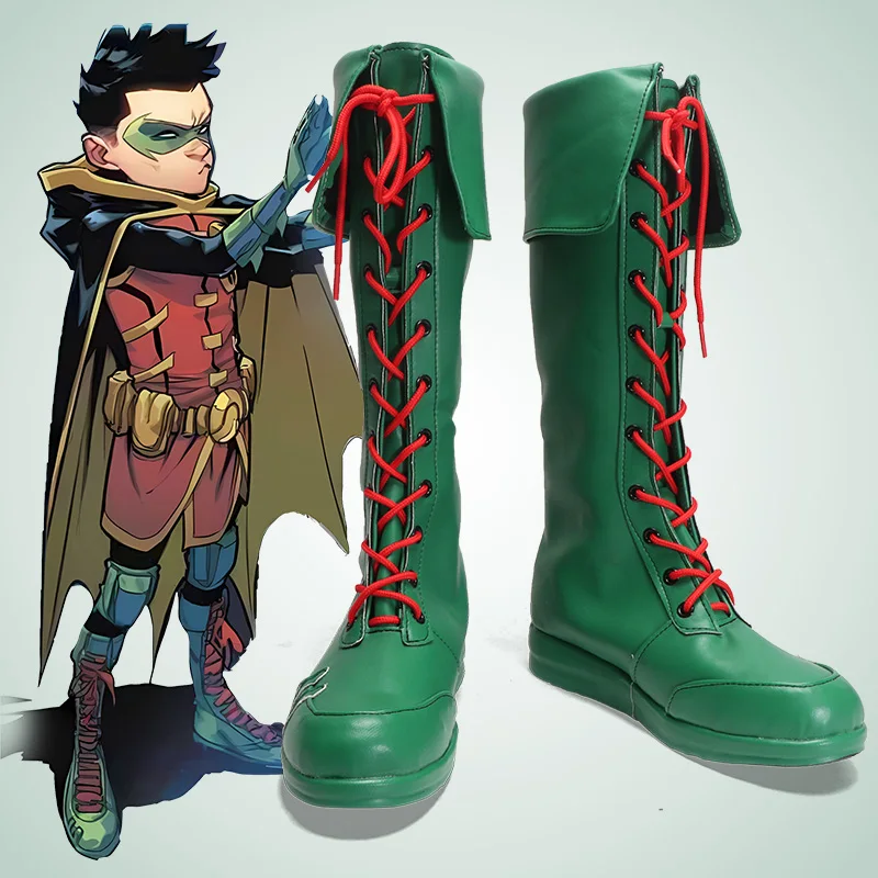 

Обувь для косплея Robin Tim Drake Damian Timmy, ботинки на заказ, любой размер