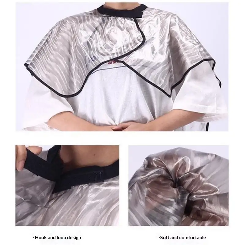 *1PC Barbershop Hairdressing Cape Waterproof Hair Coloring Wraps For Hair Color Shampoo Hair Dye Cloth Haircut Cloak Tools
