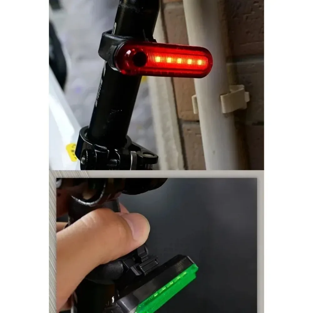 2PCS Accessories Bike Lights USB Rechargeable Cycling for Rear Light Waterproof Night Riding Safety Warning Taillight Bicycle