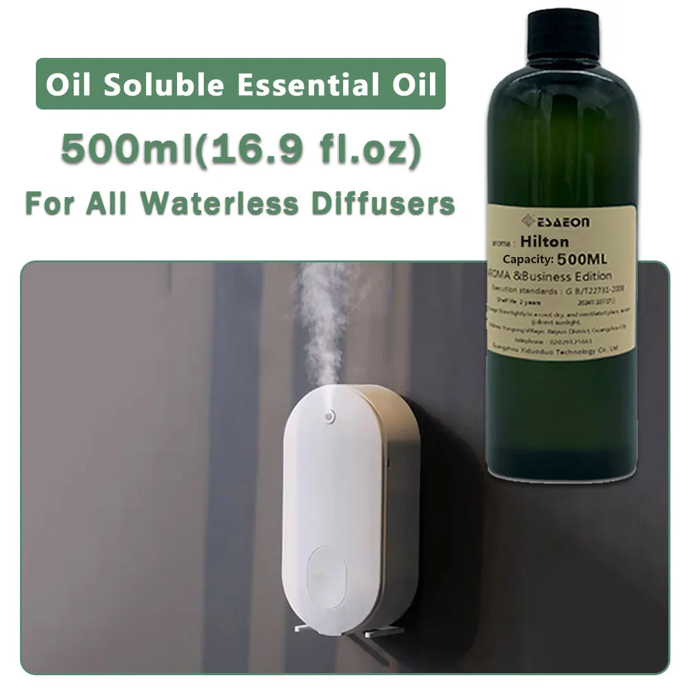 ESAEON Essential Oils - For All Waterless Aromatherapy Machines, Aroma Diffuser Oil, Hilton Marriott Hotel - 500ML (16.9 fl.oz)