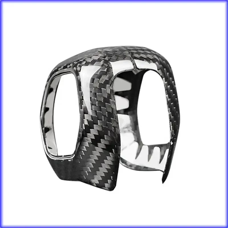

A82E-Carbon Fiber Car Gear Shifter Head Decoration Shell Cover For Ford Bronco 2021 2022 2023 Interior Protective Accessories