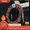 Sennheiser-hifiヘッドフォンアップグレードケーブル,6コアオーディオケーブル,XINHS-HA013 mm,ie900,mk4,レガシー2,blessing3,オリジンに適しています,0.78 1