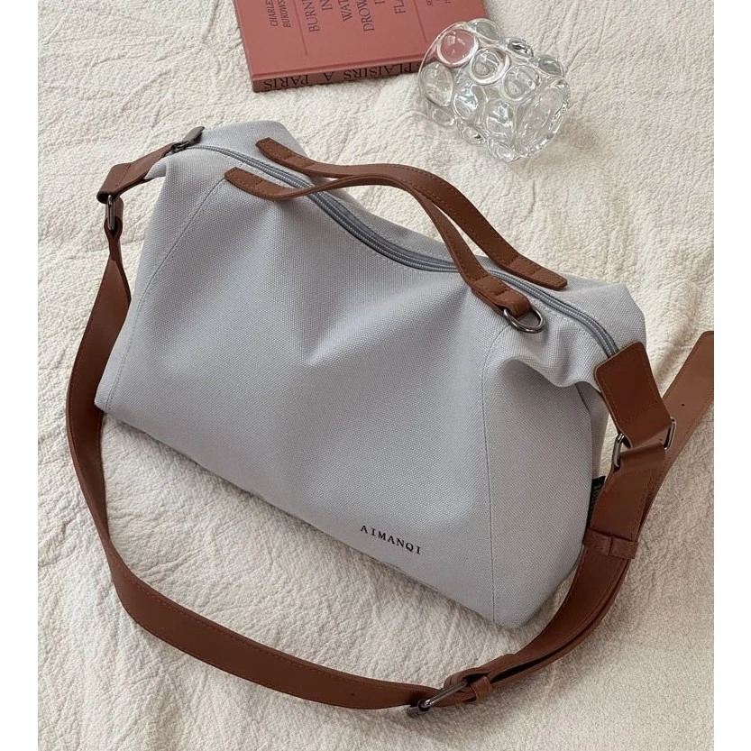 Японская и корейская модная простая холщовая сумка-тоут для поездок на работу, литературная повседневная универсальная студенческая ручная сумка через плечо