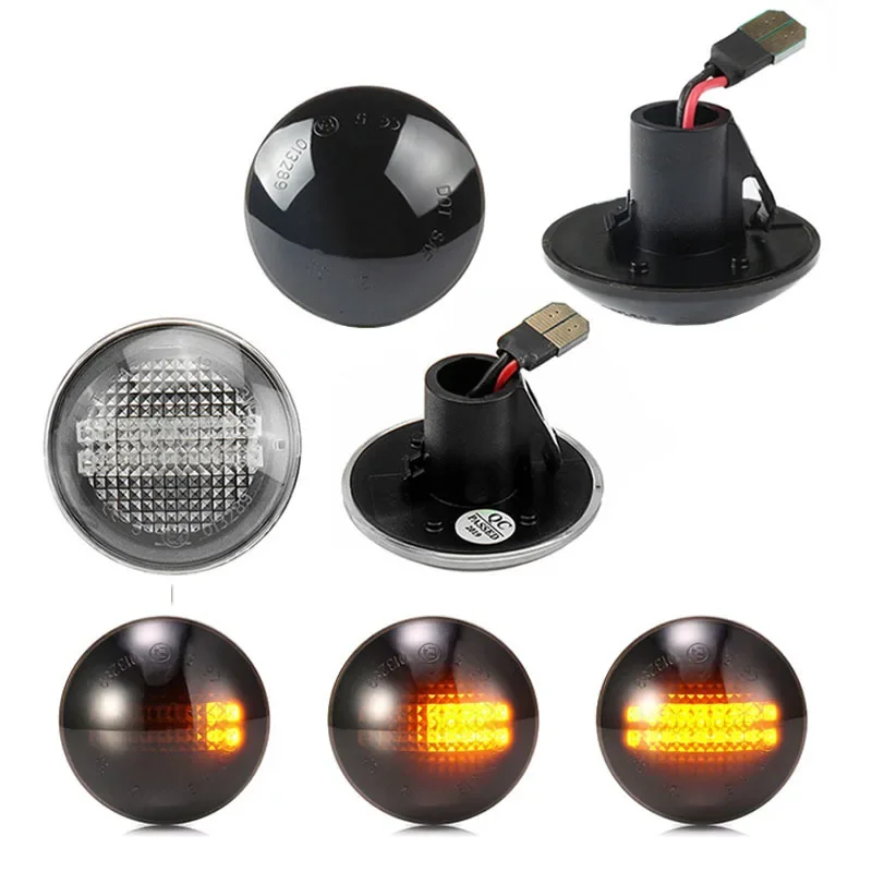 2x Flowing Led Car Side Marker Lights Turn Signal Indicator Sequential Repeater Lamps Amber For Land Range Rover L322 2002-2012