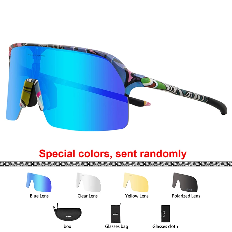 

Kapvoe Polarized Sport Cycling Glasses UV400 Men Outdoor Sports Bicycle Sunglasses Eyewear Mountain Bike Cycling Goggles